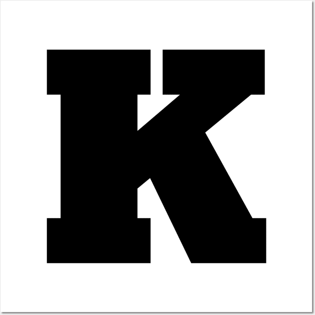 Alphabet K (Uppercase letter k), Letter K Wall Art by maro_00